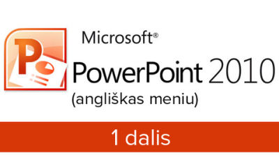 microsoft powerpoint 2010 (meniu anglu k.) 1 dalis. programos aplinka. prezentacijos kurimas.
